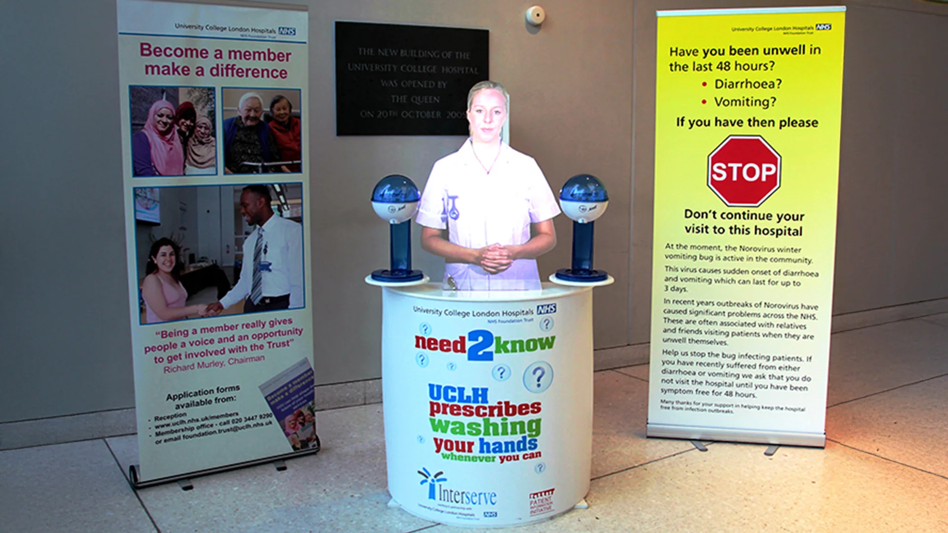 Holographic Mannequins enhancing hand hygiene – UCLH
